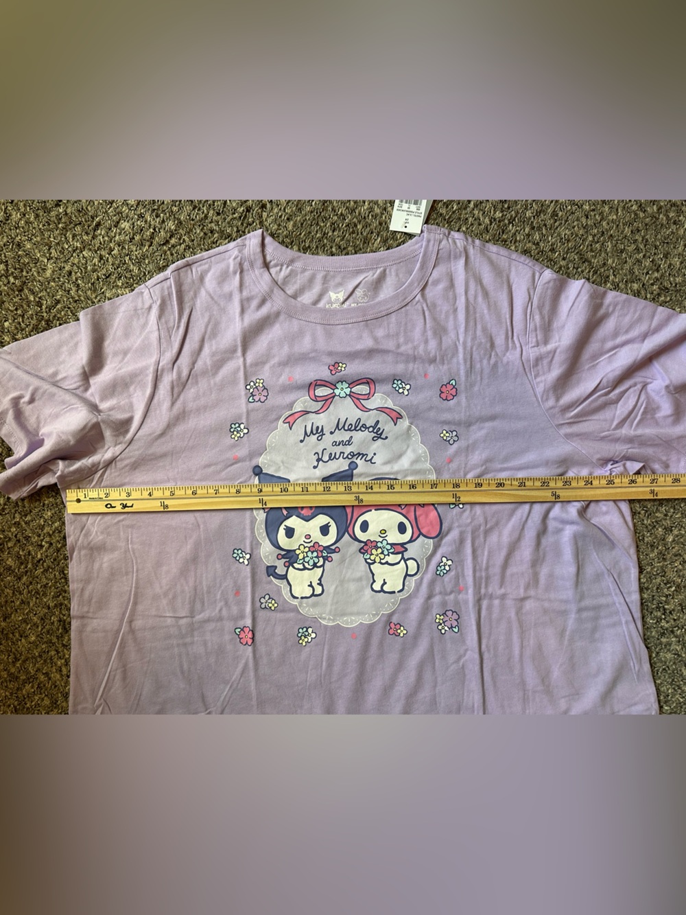Sanrio Lilac My Melody & Kuromi Floral Graphic Tee - Picture 5 of 7